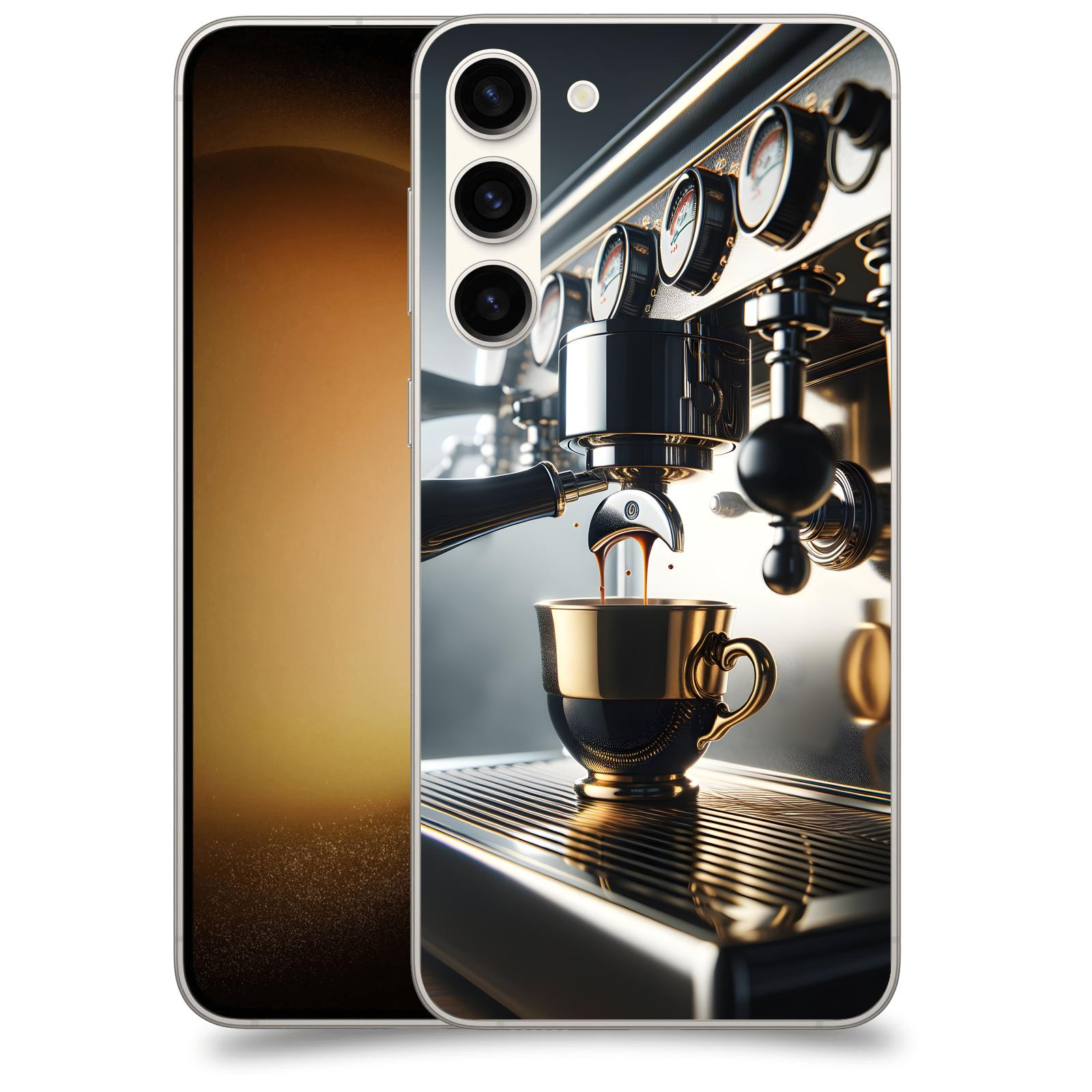 ACOVER Kryt na mobil Samsung Galaxy S23+ 5G - Coffee maker
