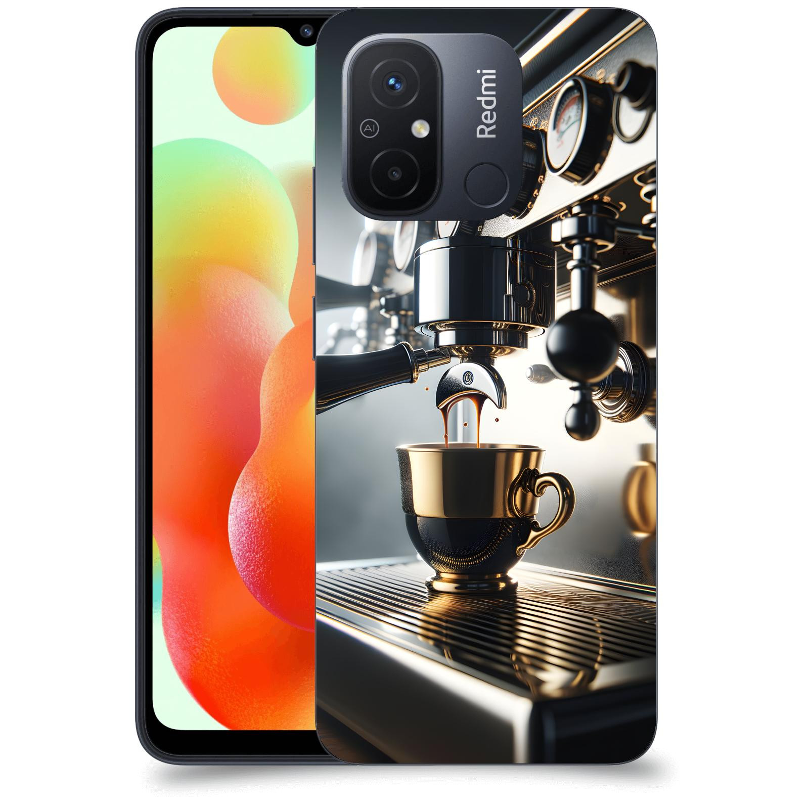 ACOVER Kryt na mobil Xiaomi Redmi 12C - Coffee maker