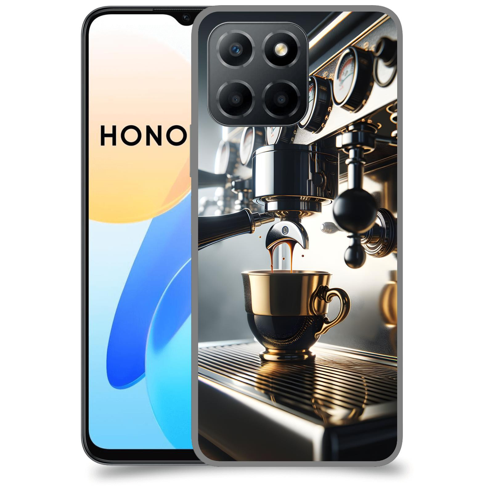 ACOVER Kryt na mobil Honor X8 4G - Coffee maker