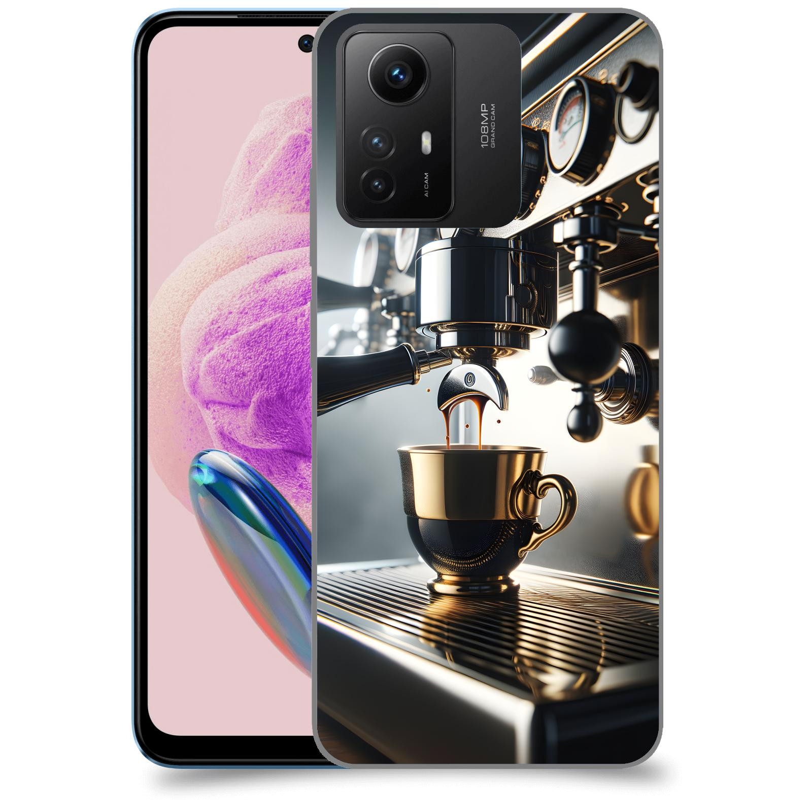 ACOVER Kryt na mobil Xiaomi Redmi Note 12S - Coffee maker