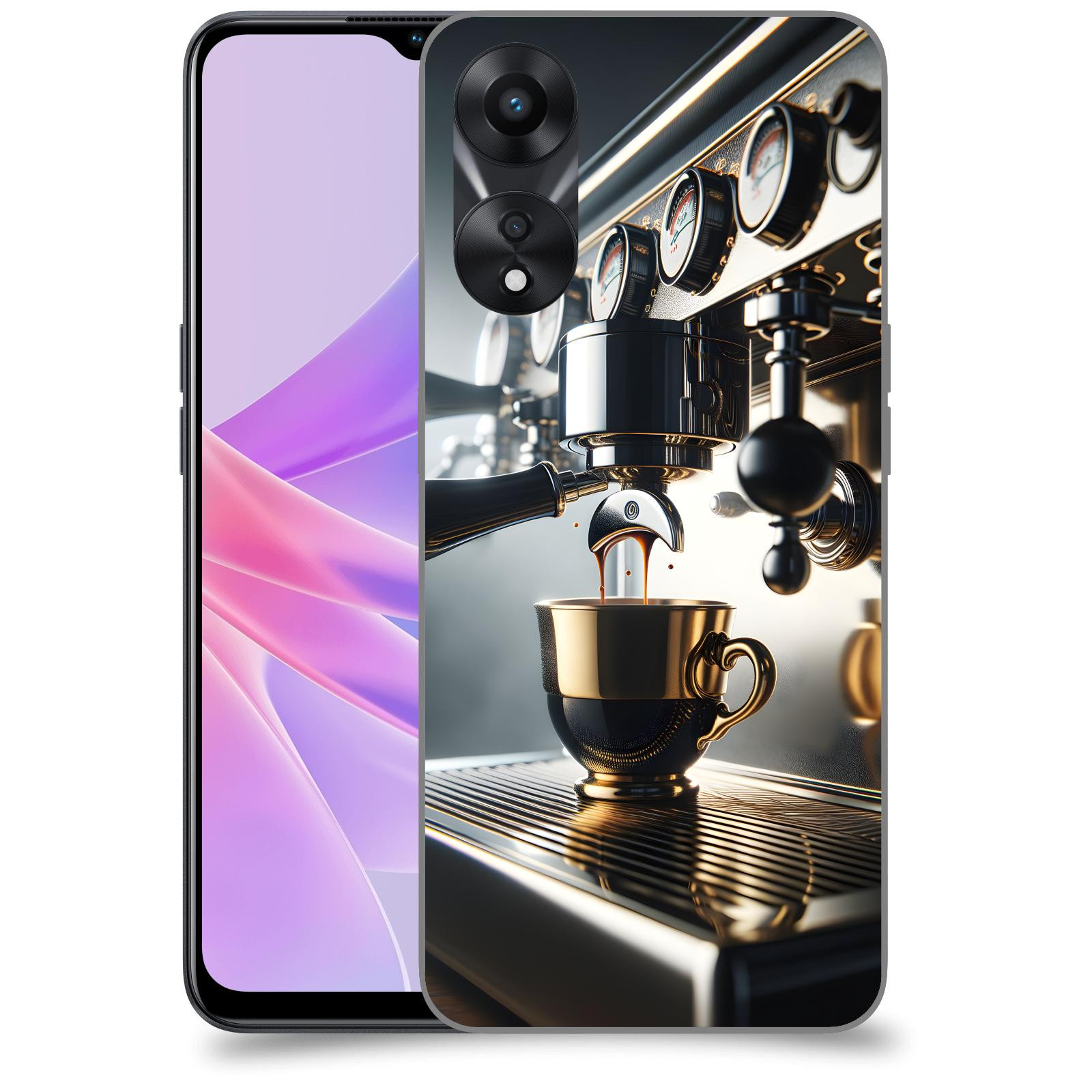 ACOVER Kryt na mobil OPPO A78 5G - Coffee maker