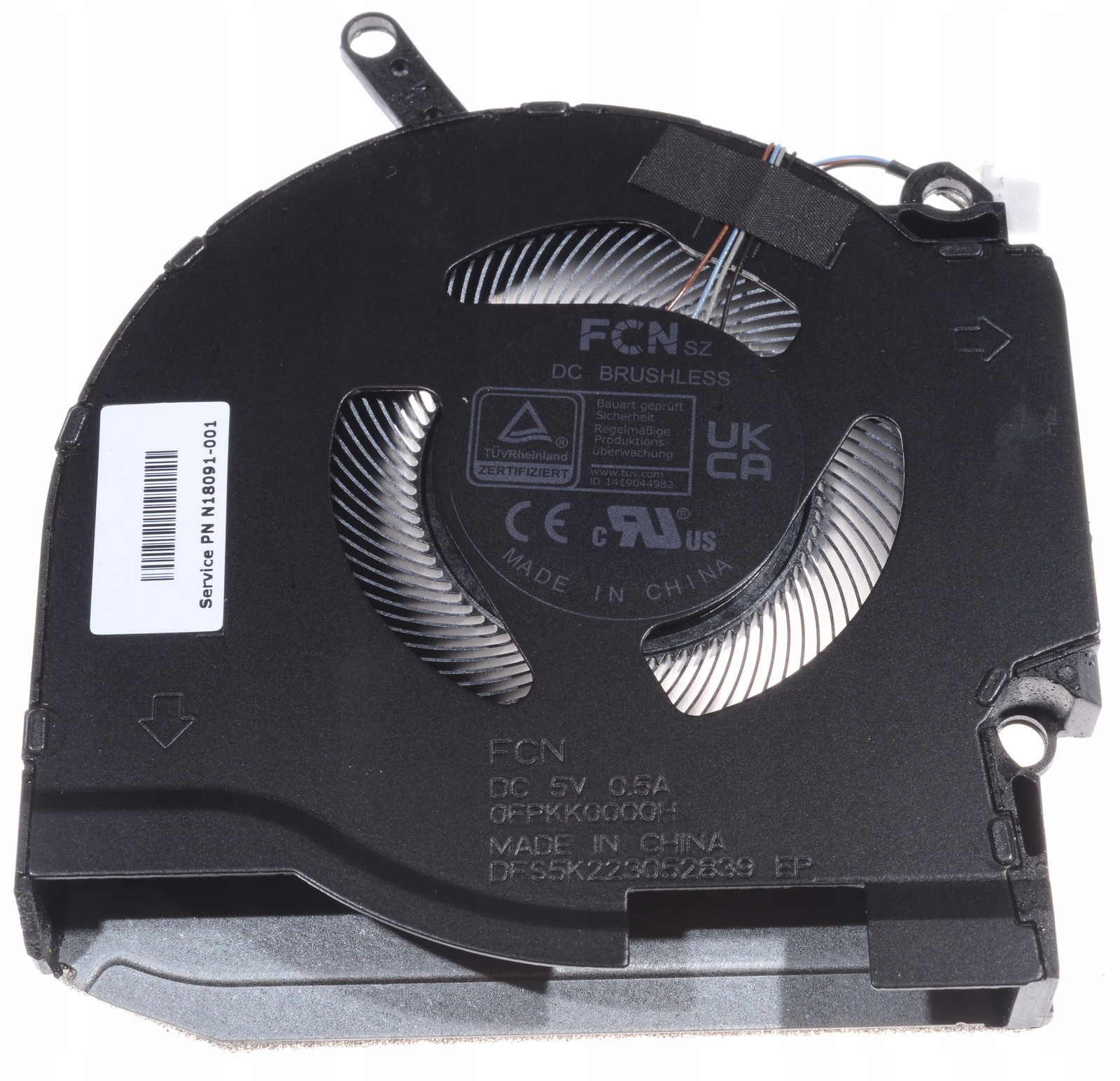 ventilátor Gpu 5V N18091-001 pro chladič N14084-001 Omen By Hp 16-n 16-k