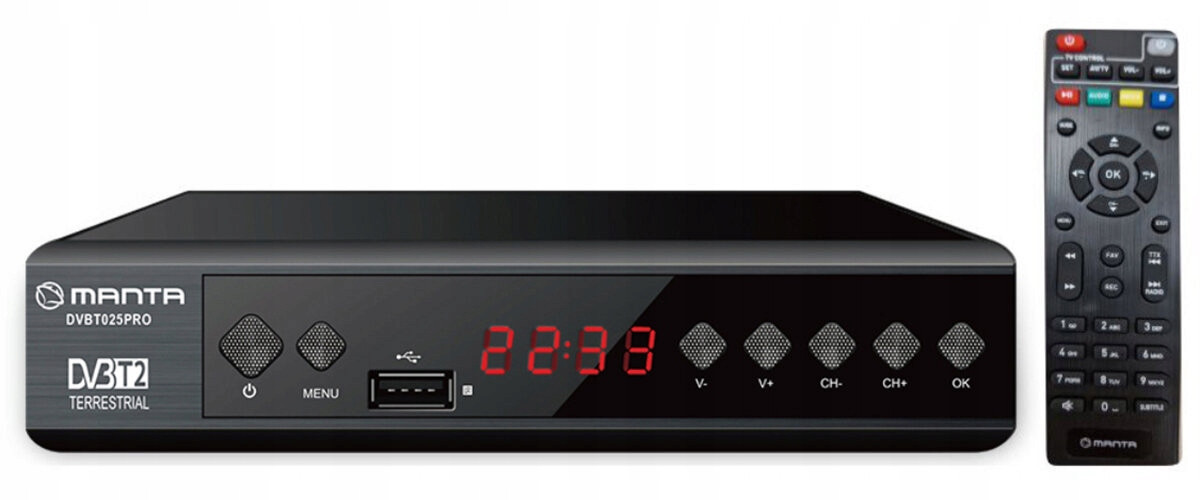 DVB-T2 tuner Manta DVBT025PRO