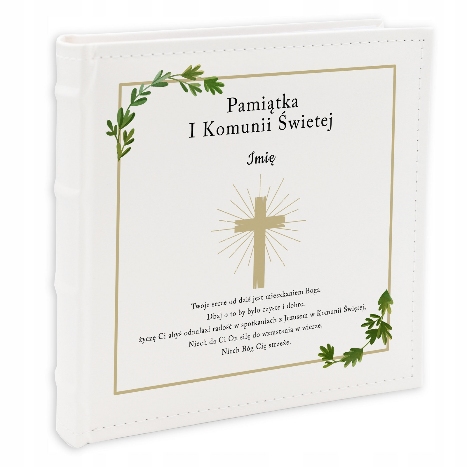 Fotoalbum 10x15cm Svaté Přijímání Svatý Citát Jméno Věnování Vlastní Obálka