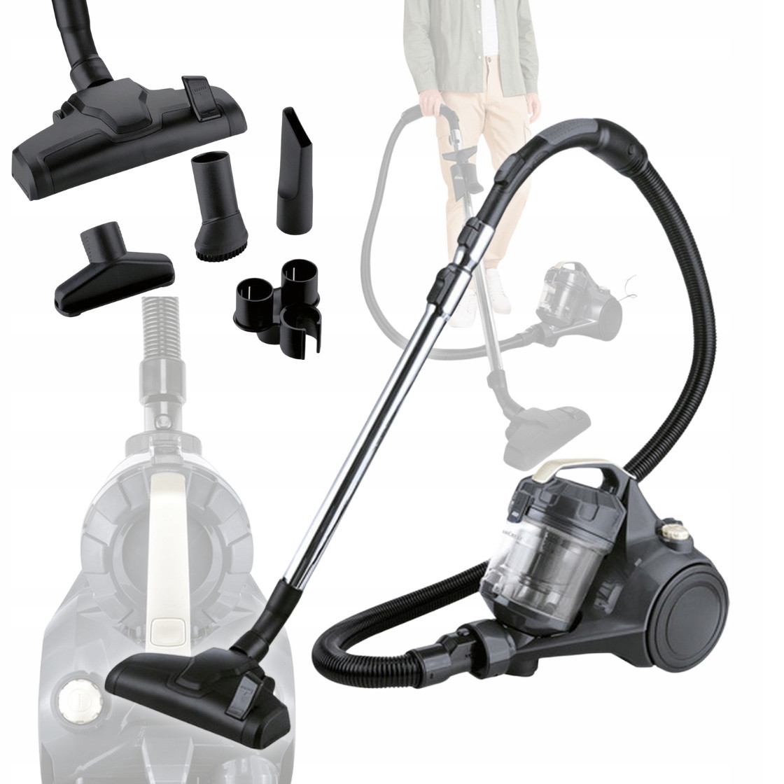 Cyklónový Vysavač Bezsáčkový Silvercrest Sbzbk 850 A1 850W