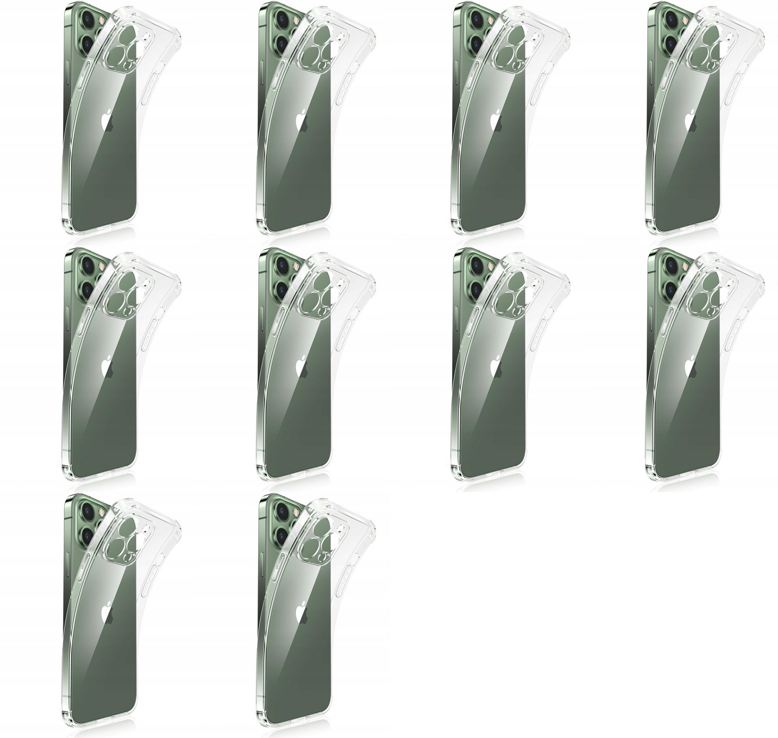 10x Pouzdro Apple Iphone 13 Pro Max Silikonové Bezbarvé Čiré A2484