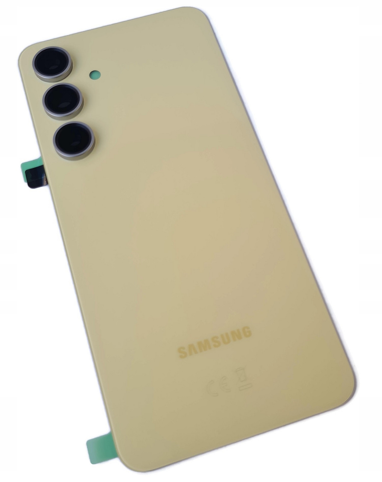 Org Klapka Originální zadní zadní kryt pro Samsung Galaxy S24 Fe, žlutá