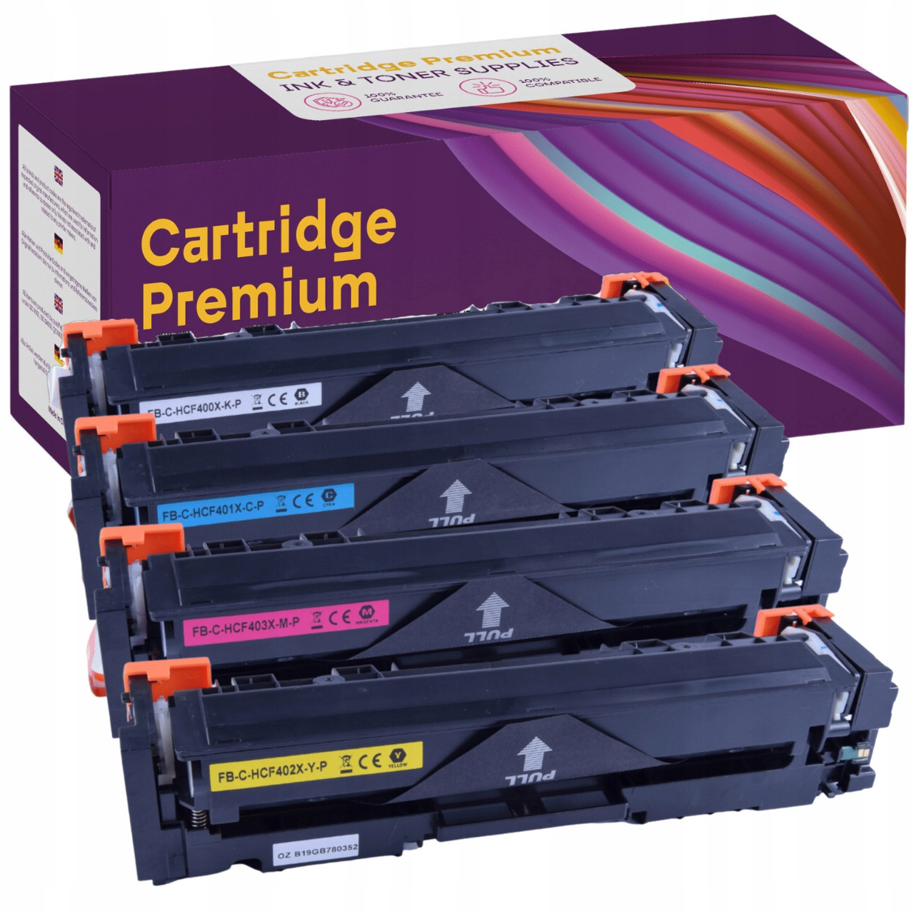 4x Toner Do Tiskárny Hp Color Laserjet Pro M252DW M274N M277DW 280NW 281FDN