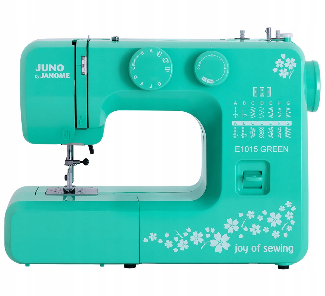 Šicí stroj Janome Juno E1015 Green Zelený silný s výbavou