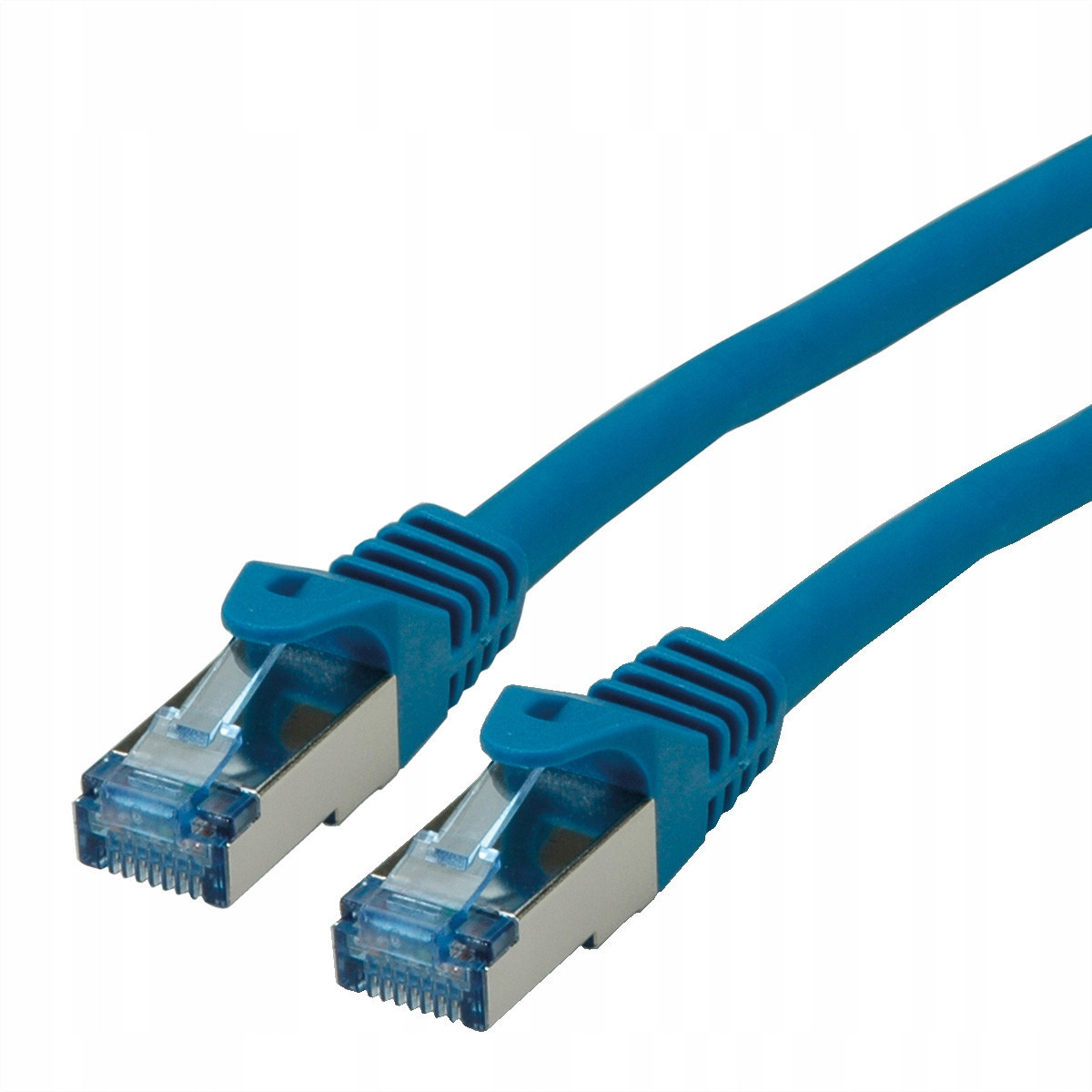Roline Síťový kabel patchcord Lan RJ45 kat.6A S/ftp CL Lsoh modrý 20m