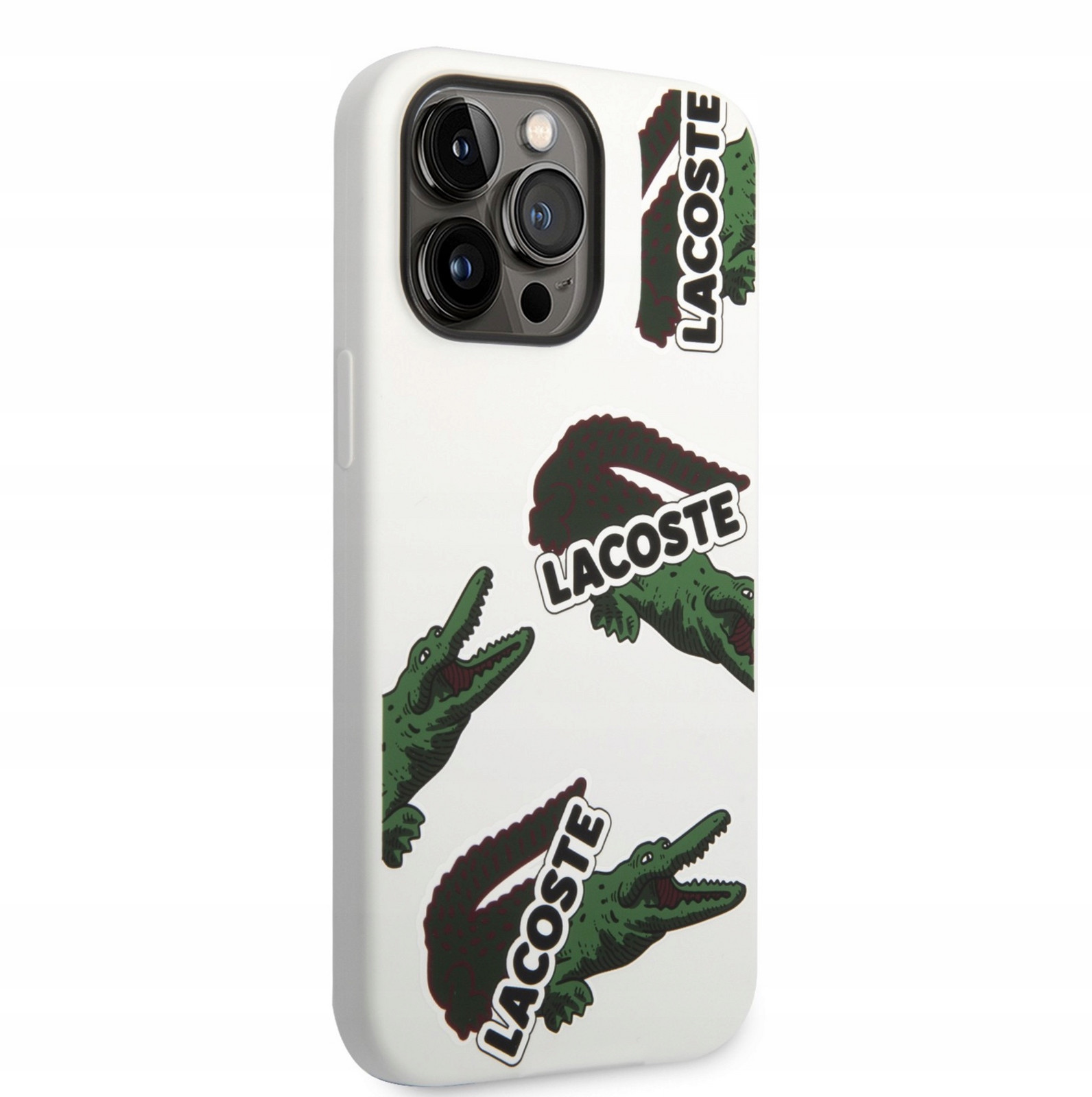 Pouzdro Lacoste pro Apple iPhone 14 Pro Max, bílá zadní kryt, stylový kryt