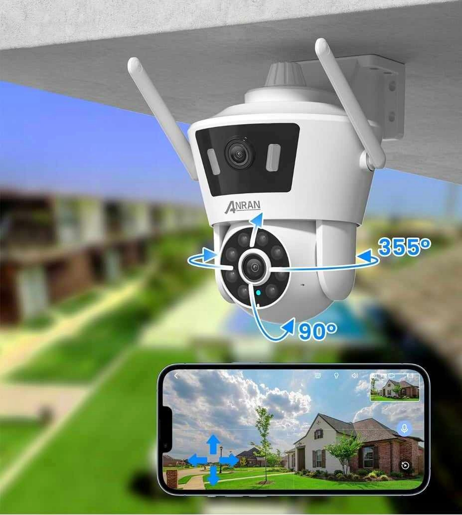 Venkovní Wifi Otočná Kamera Icsee Zoom Dva Objektivy 6MPx Autotracking