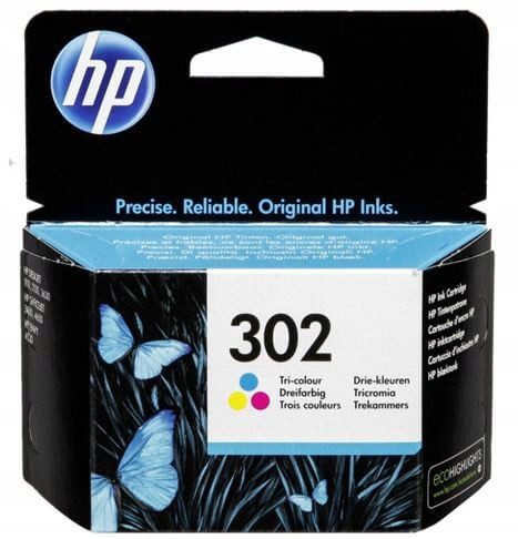 Inkoust Hp 302 F6U65AE 3ml Cmy Originál DeskJet 1110 2130 2132 3630 3634 3639