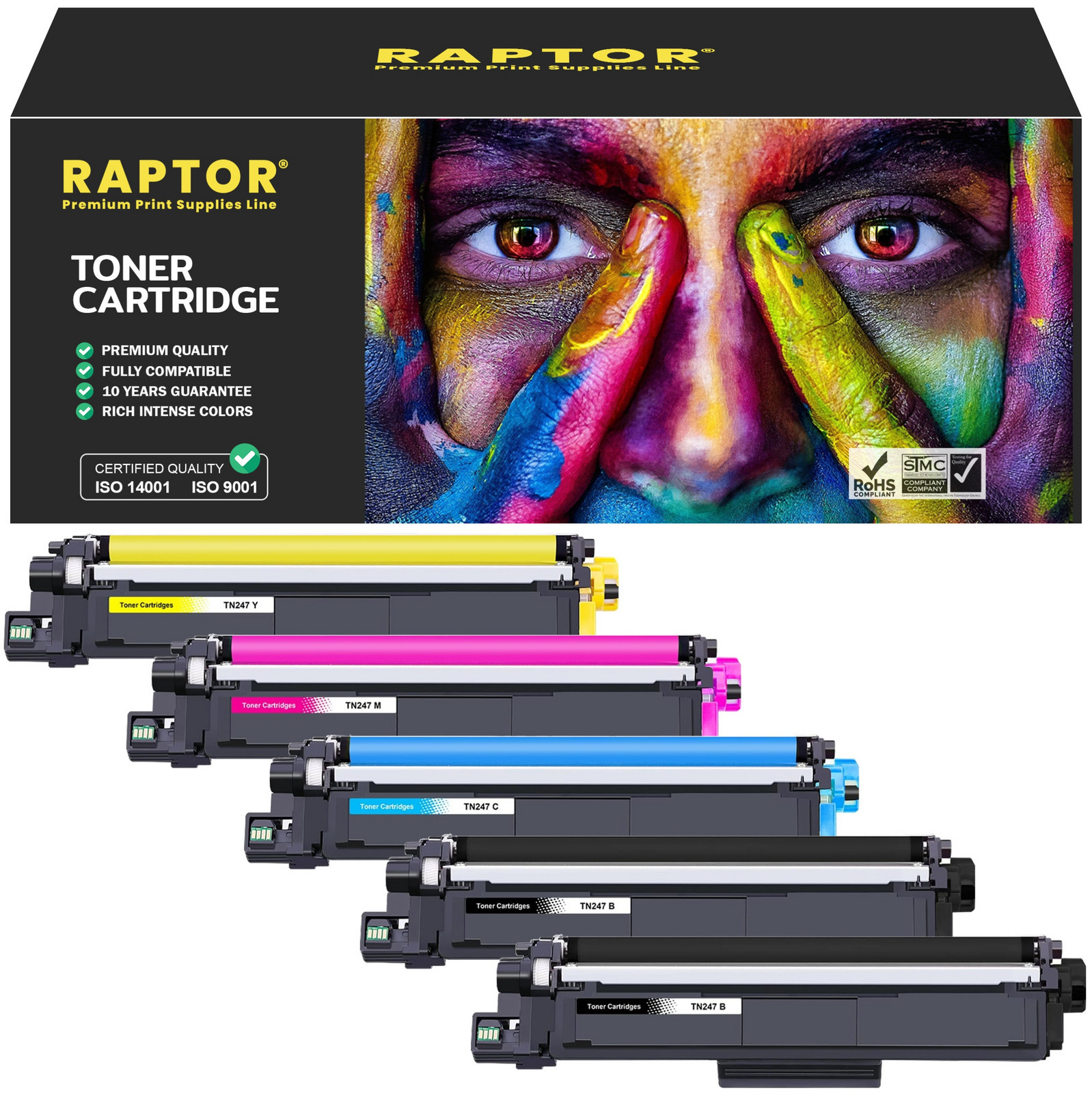 TN-247 Toner Pro Brother DCP-L3550CDW HL-L3270CDW MFC-L3730CDN MFC-L3770CDW