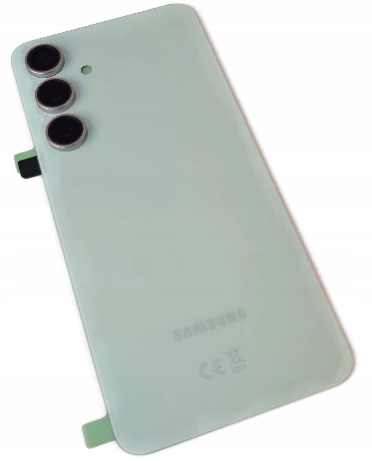 Org Klapka Originální zadní zadní kryt pro Samsung Galaxy S24 Fe, zelená/mátová