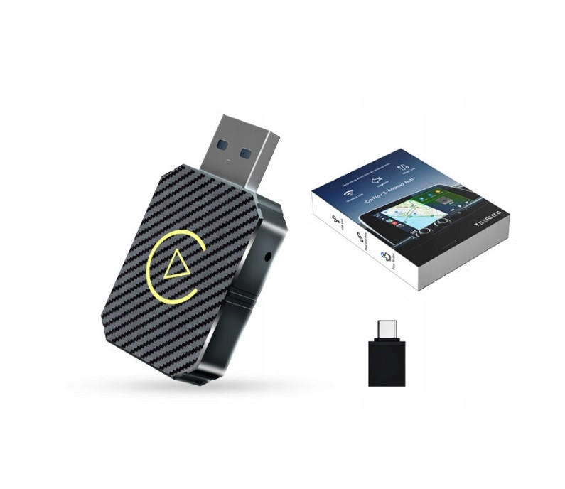 2v1 bezdrátový Carplay adaptér pro Apple iOS Android Auto Smart Usb Plug