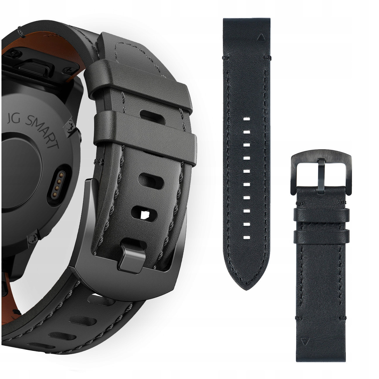 Kožený Opasek Pro Garmin Fenix 3 5X 6X Pro 7X Pro 8 51mm Sapphire Quickfit