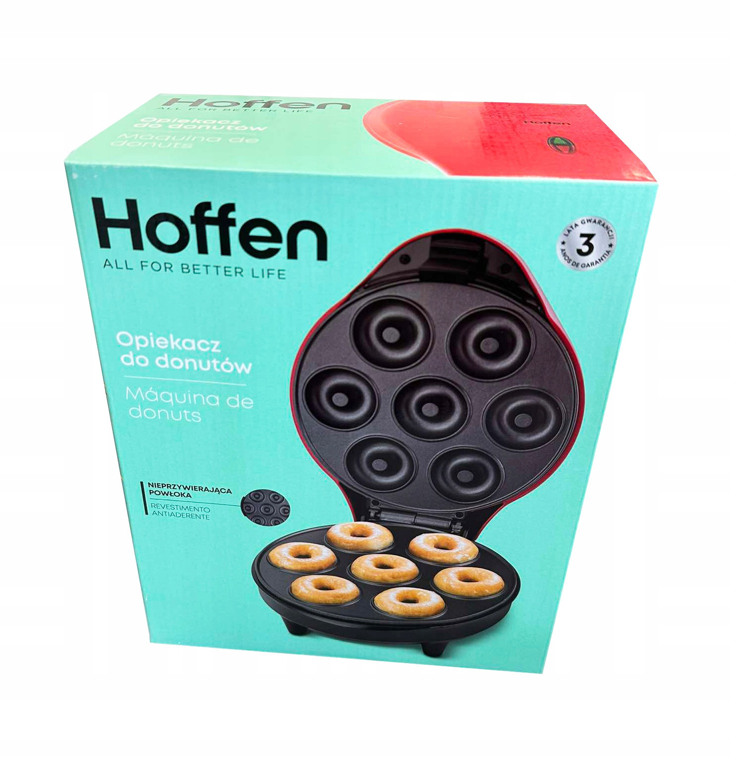 Sendvičovač donutů Hoffen HO-00024 červený 1200 W