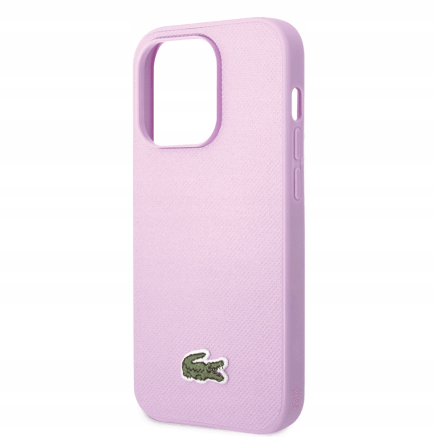 Pouzdro Lacoste pro iPhone 14 Pro, Wooven, růžová zadní kryt, cover, pouzdro