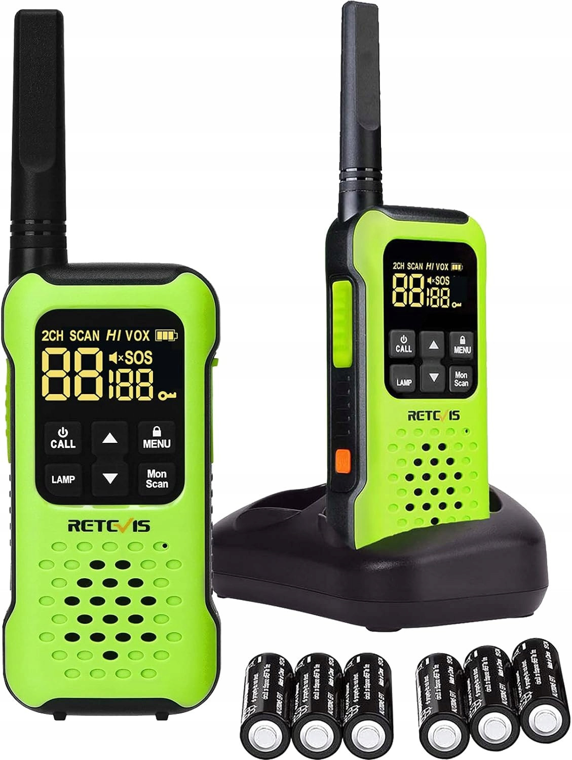 Retevis RT649P Walkie Talkie Vodotěsný a plovoucí PMR446 Led svítilna,3KM