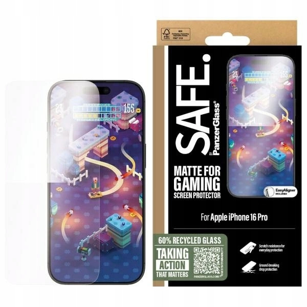 Tvrzené sklo Safe by PanzerGlass Gaming Screen Ultra-Wide iPhone 16 Pro