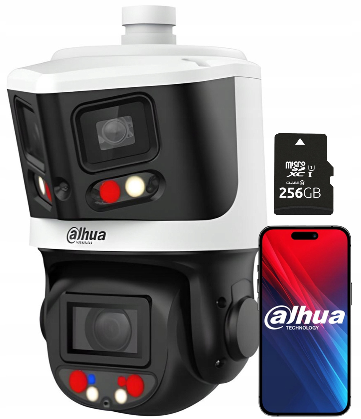 Ip kamera vnitřní, venkovní Dahua SDT3E410-8P-MB-A-PV1+256Gb