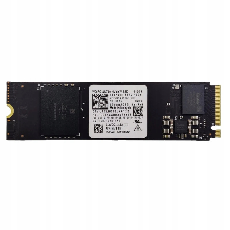 Ssd disk Wd Ssd disk NVMe SN740 5125GB pro notebooky Pc 512GB M.2 PCIe