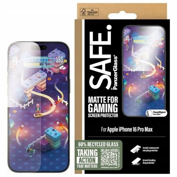 Tvrzené sklo Safe by PanzerGlass Gaming Ultra-Wide iPhone 16 Pro Max