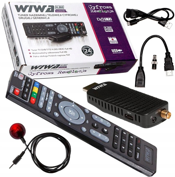 Dekodér Pro Pozemní Televizi Dvb-t tuner Wiwa H.265 Mini