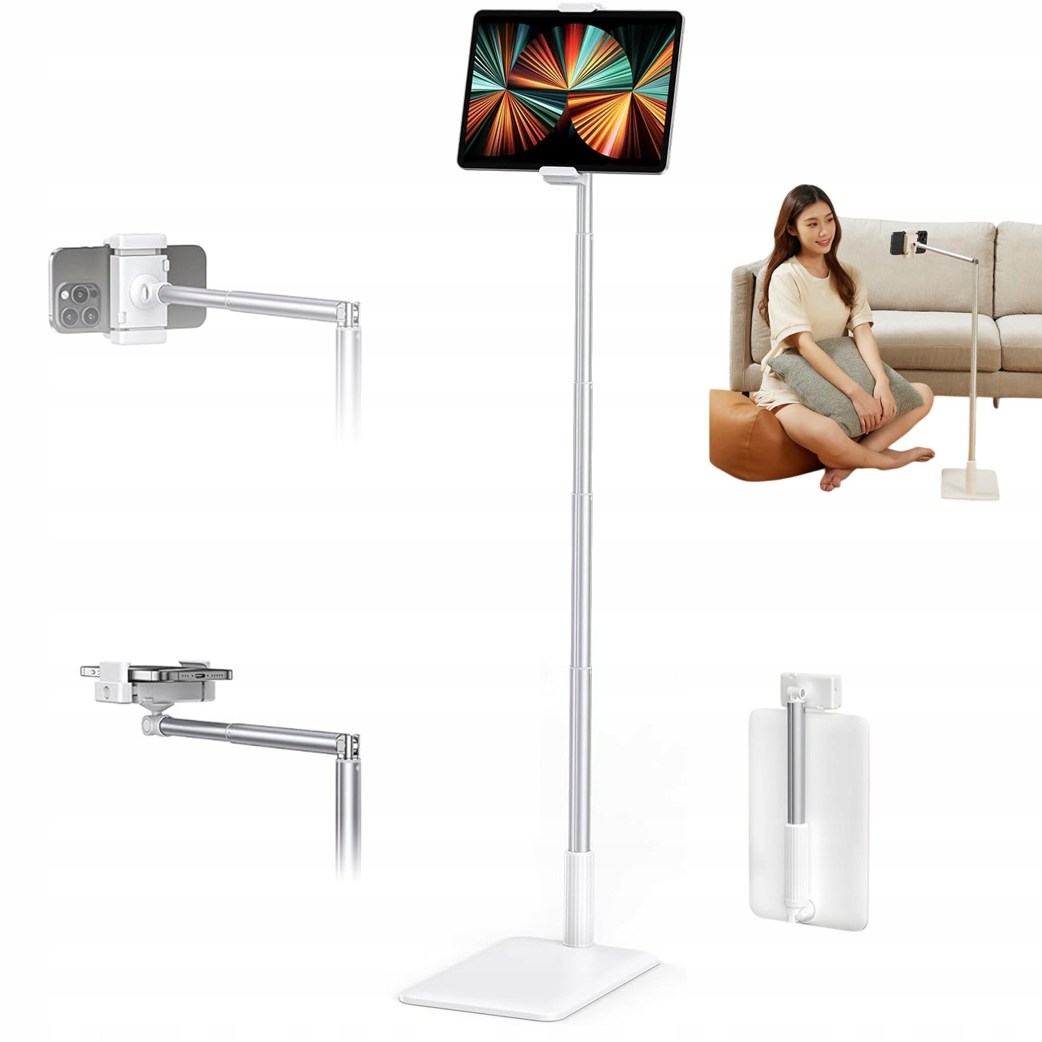 Držák Telefonu Tablet Bezplatná Instalace Podlahový Stojan Odolný