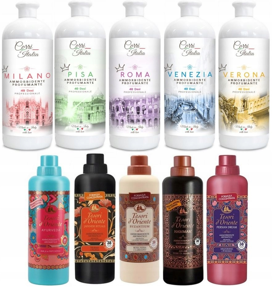 Sada 10 Krásných Tekutin Corri d`ITALIA a Tesori d`ORIENTE B