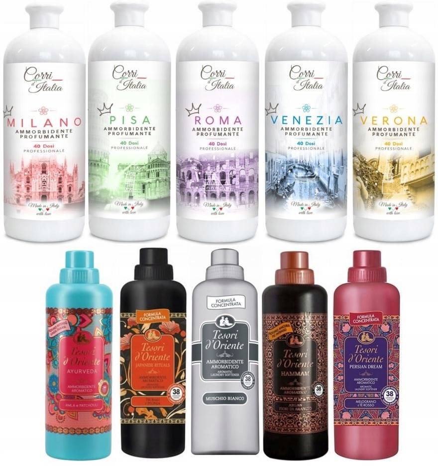 Sada 10 Krásných Tekutin Corri d`ITALIA a Tesori d`ORIENTE M