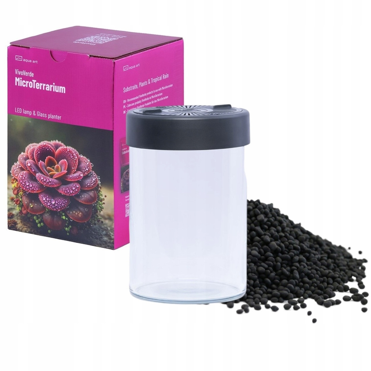 Aqua Art VivoVerde Microterárium terárium Led osvětlení