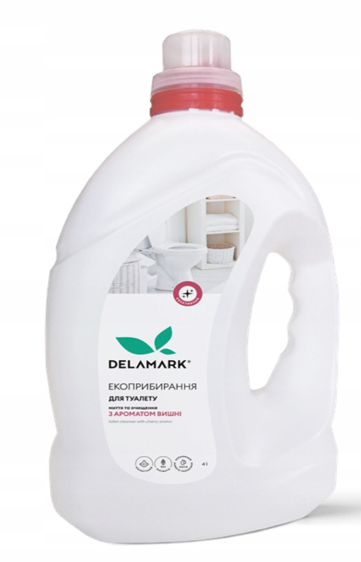 Bio Čistič toalet s vůní třešní, DeLaMark 4l (Ukrajina)