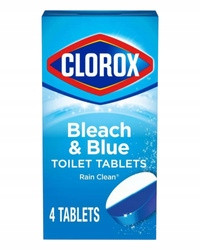 Clorox Bleach Blue 4 ks Splachovací tablety