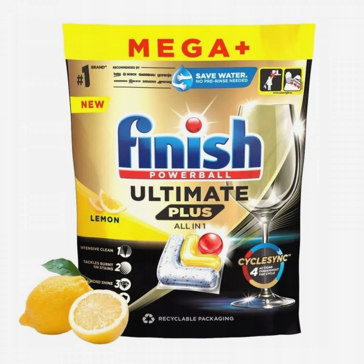Finish Ultimate Plus Kapsle do myčky All in One lemon citron 126 ks