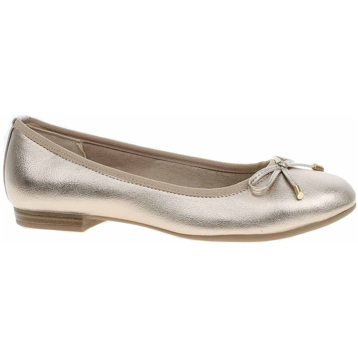 Marco Tozzi  Dámské baleriny  2-22137-42 platinum  Zlatá