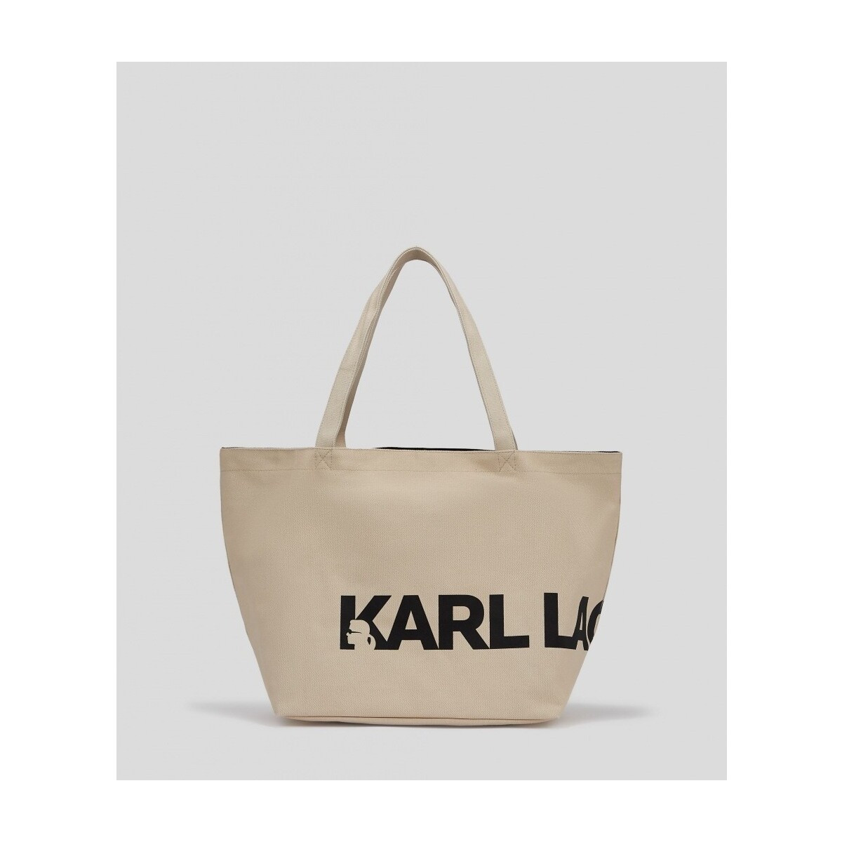 Karl Lagerfeld  ESSENTIAL BIG LOGO SHOPPER  Béžová