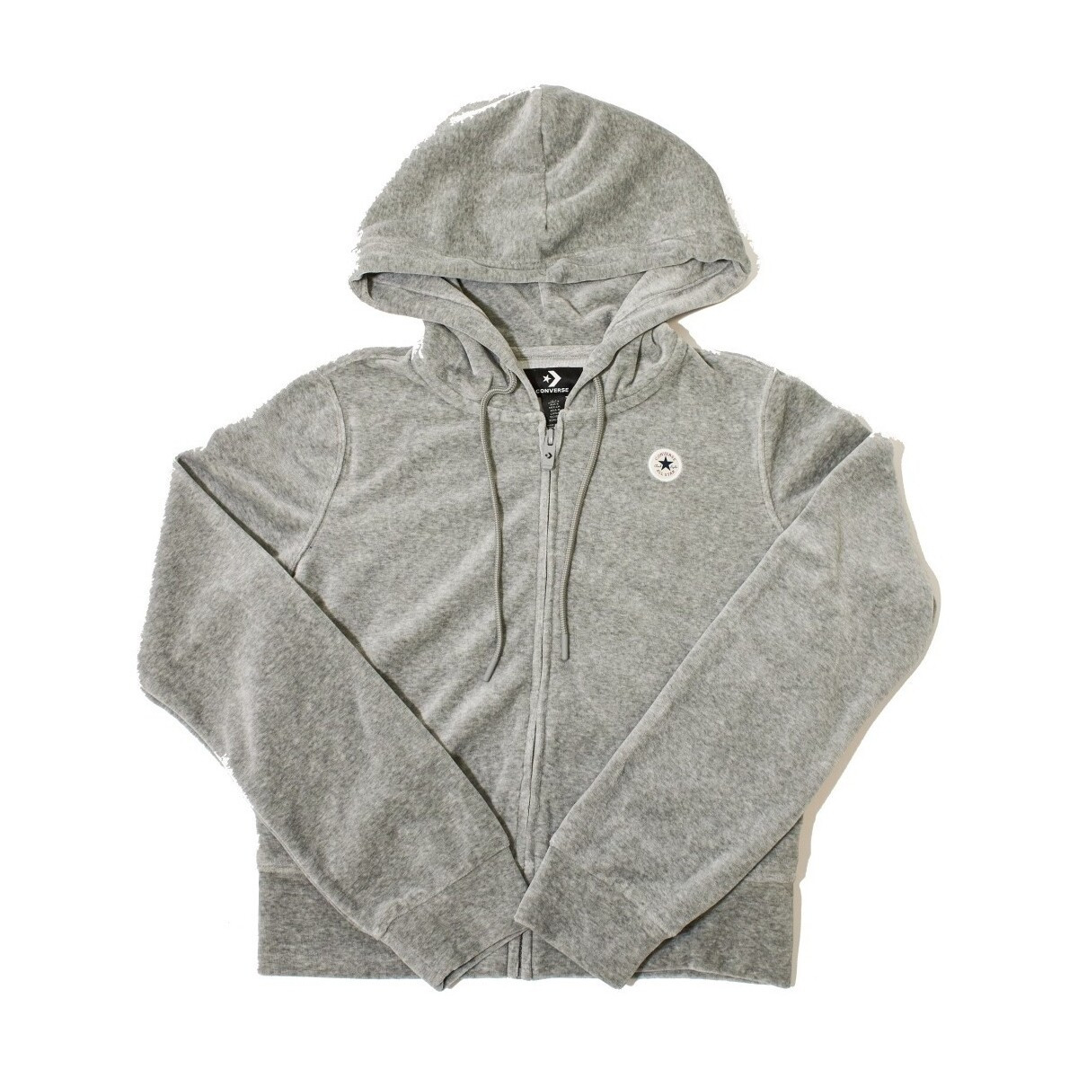 Converse  CHUCK HOODIE VELOUR  Šedá