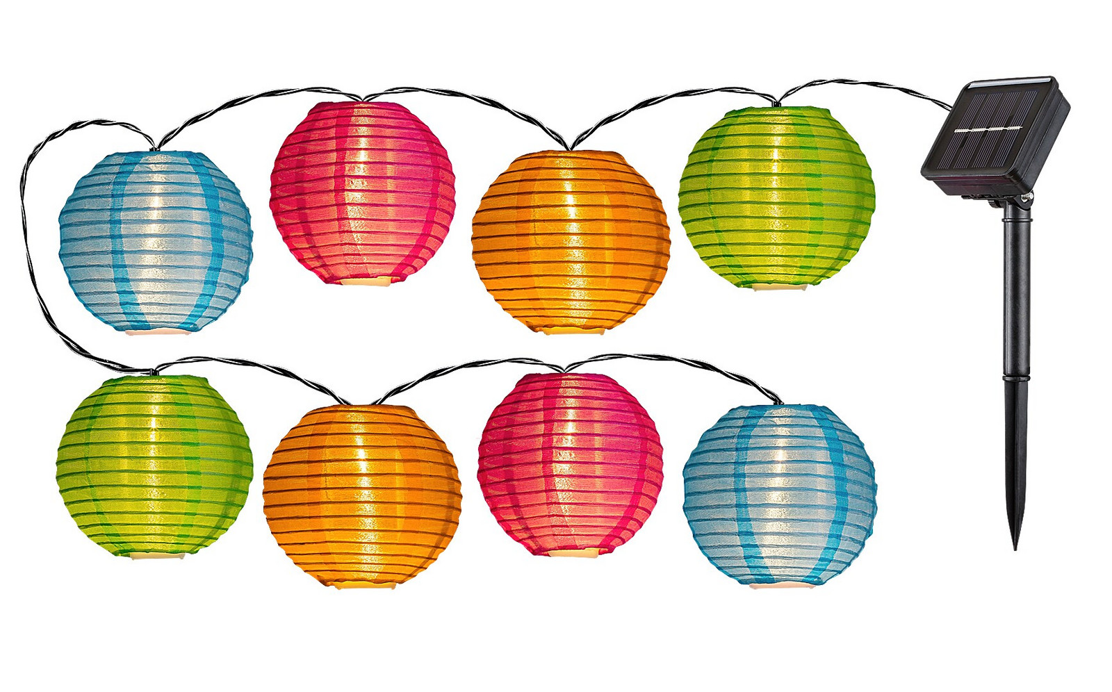 Rabalux Dekorativní solární LED světelný řetěz Titu 4,3m 8x LED 0,48W IP44 77048