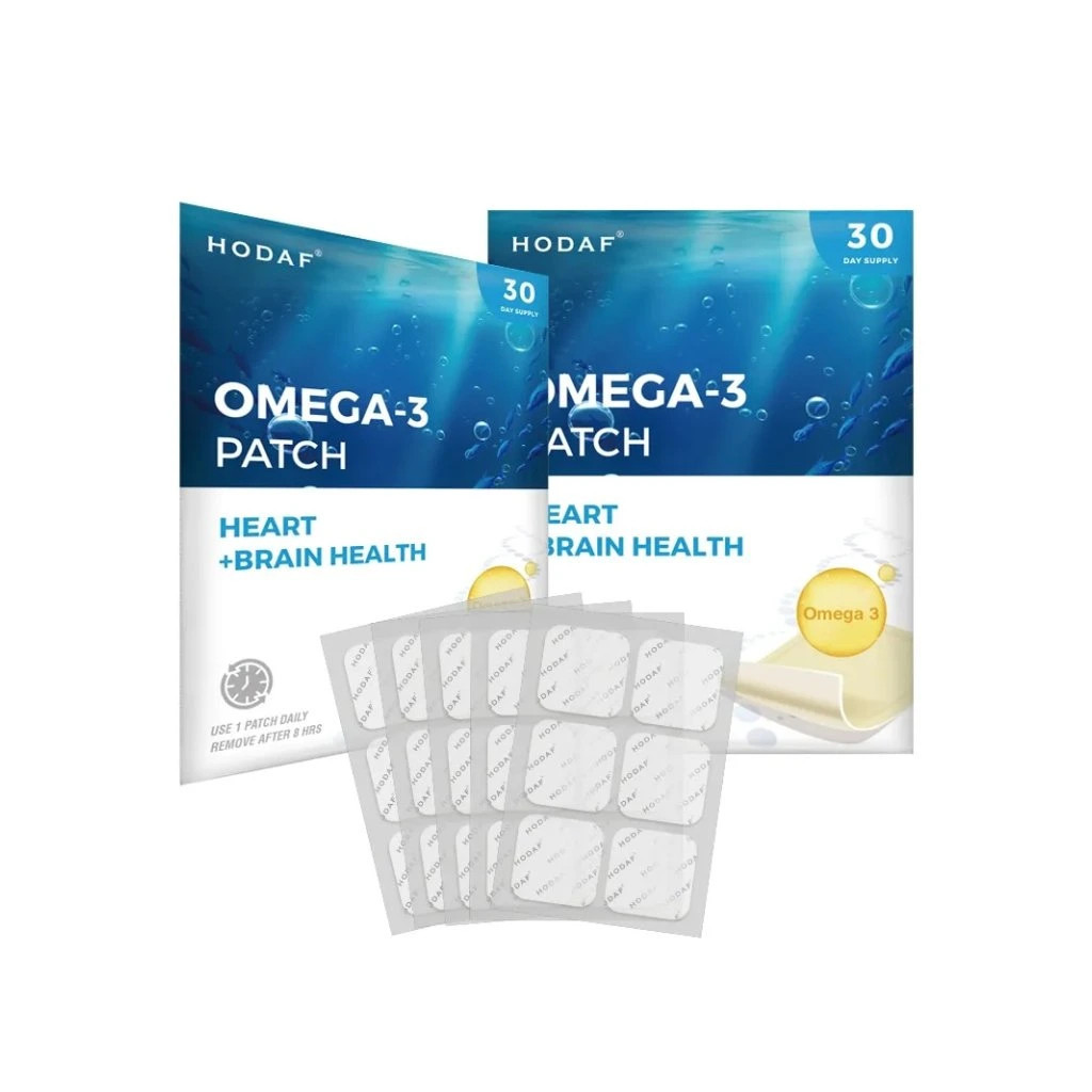 Náplast Omega-3 pro podporu srdce a mozku 30 ks - bílá