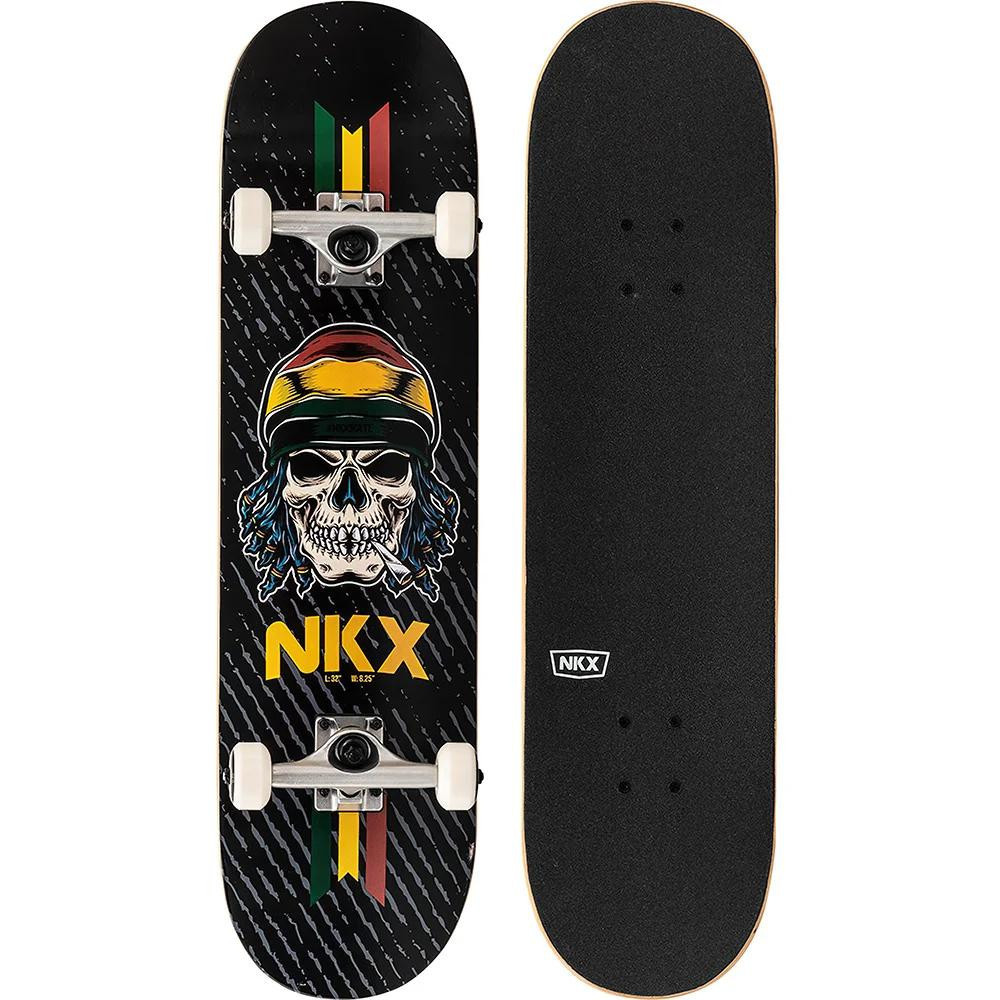 Skateboard NKX Rasta Skull