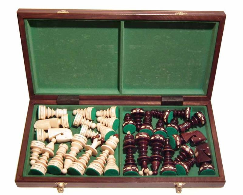 Drevene-sachy.cz Drevene sachy.cz Šachy Grand Maximus inkrustované mědí