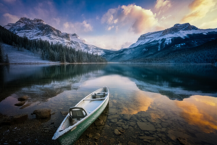 Yongnan Li Fotografie First Snow Emerald Lake, Yongnan Li, 40 × 26.7 cm