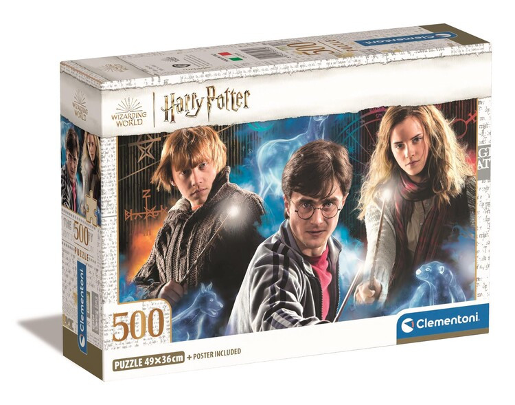 CLEMENTONI Puzzle Compact Box - Harry Potter, 500 ks