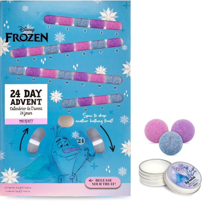 Mad Beauty Frozen Advent adventní kalendář 24 ks