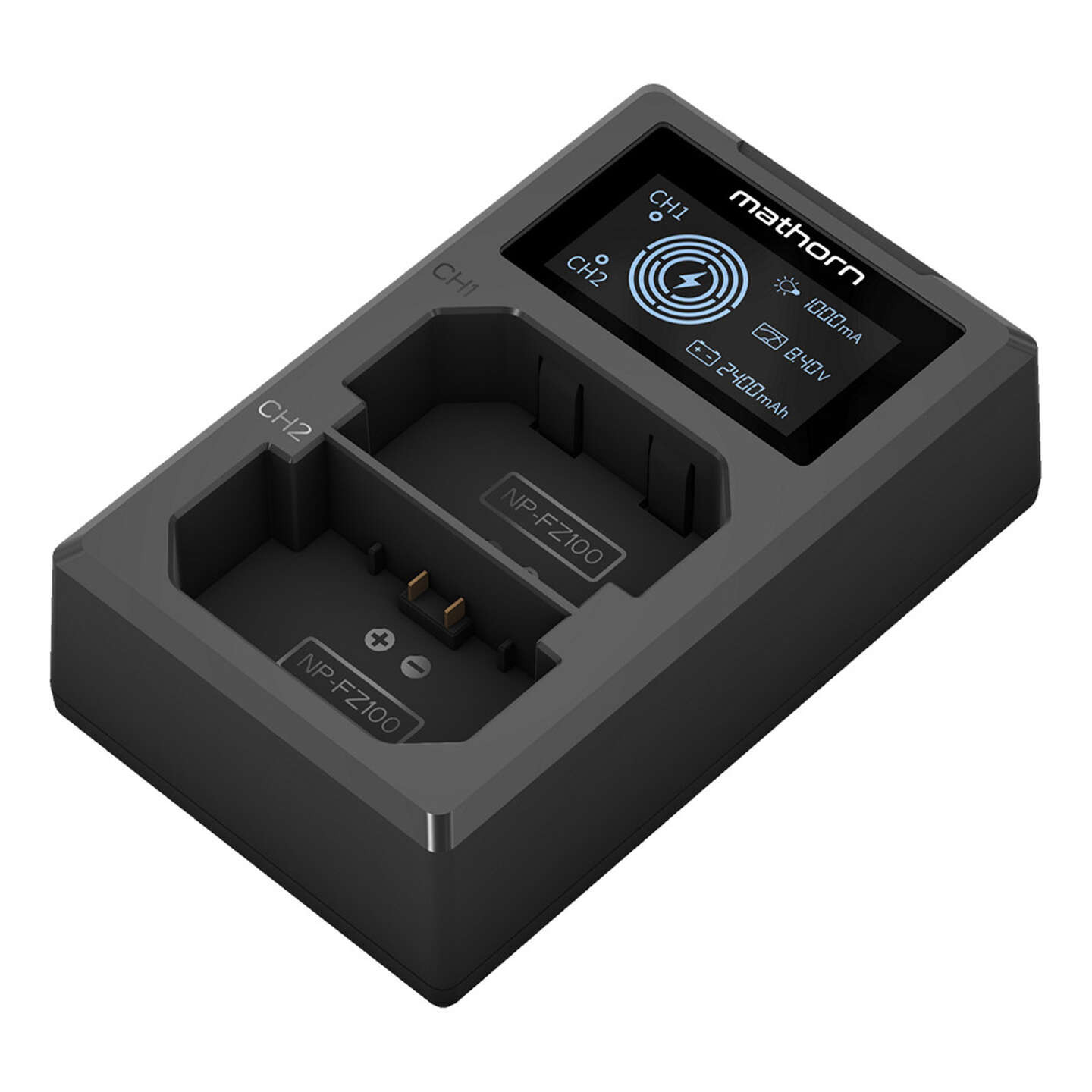 Mathorn MBC-D220 duální USB-C nabíječka pro NP-FZ100