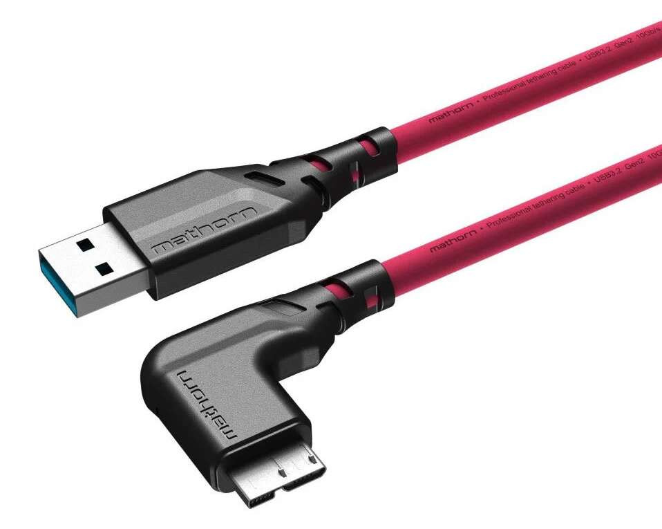 Mathorn MTC-221M kabel USB-A  na USB Micro B (zahnutý konektor) 2 m Magenta