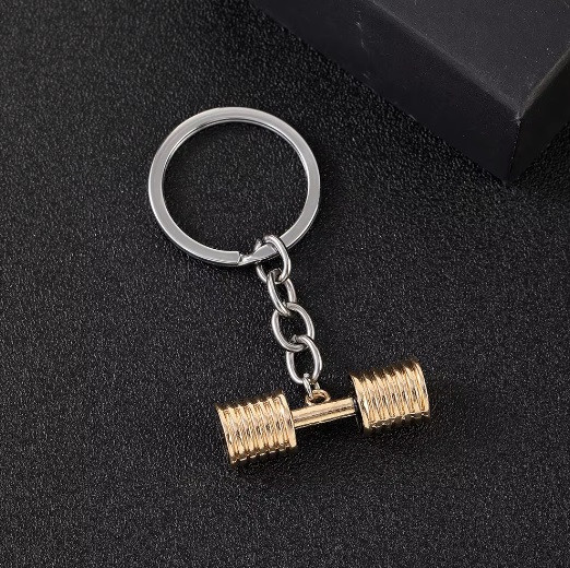 Přívěsek na klíče zlatá činka