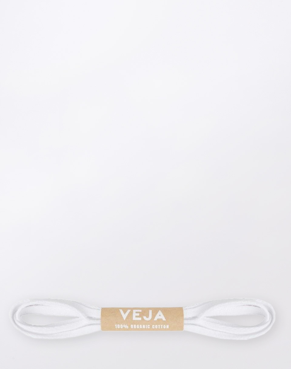 Veja Laces Organic Cotton WHITE 125 CM